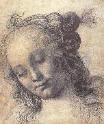 Andrea del Verrocchio Head of a Girl Sweden oil painting artist